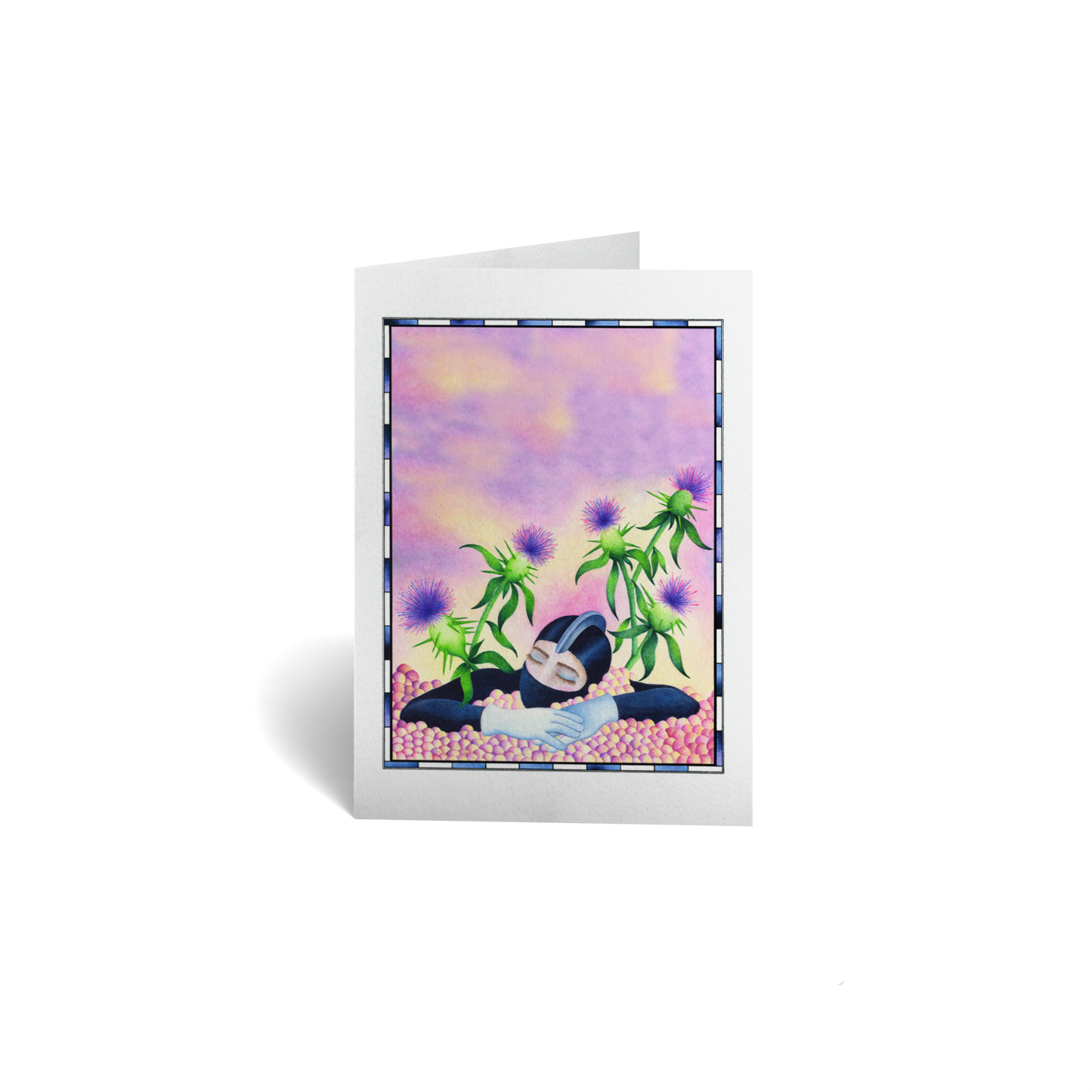 Thinking of You Keepsake Greeting Card - Silent Thistles