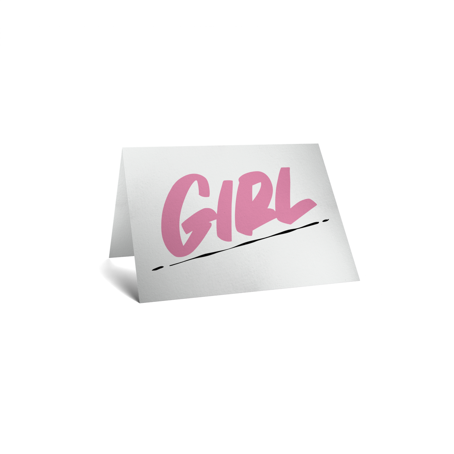 Baby Keepsake Greeting Card - Girl