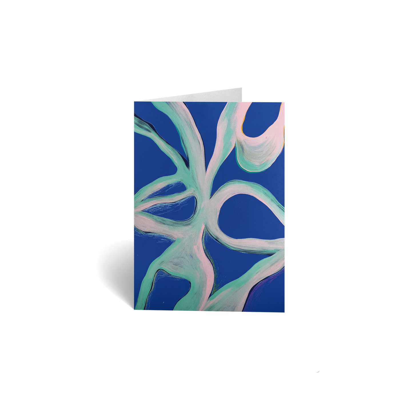 Just Because Keepsake Greeting Card - Blue Abstract