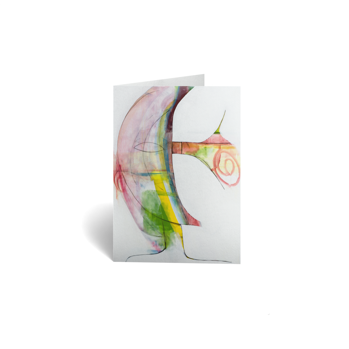 Thinking of You Keepsake Greeting Card - Abstract Face