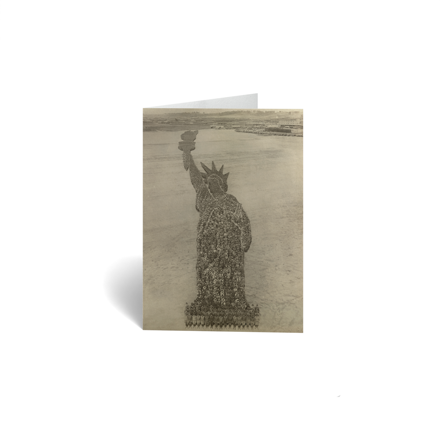 Human Statue of Liberty by Arthur Jones and assistant Mole Thomas