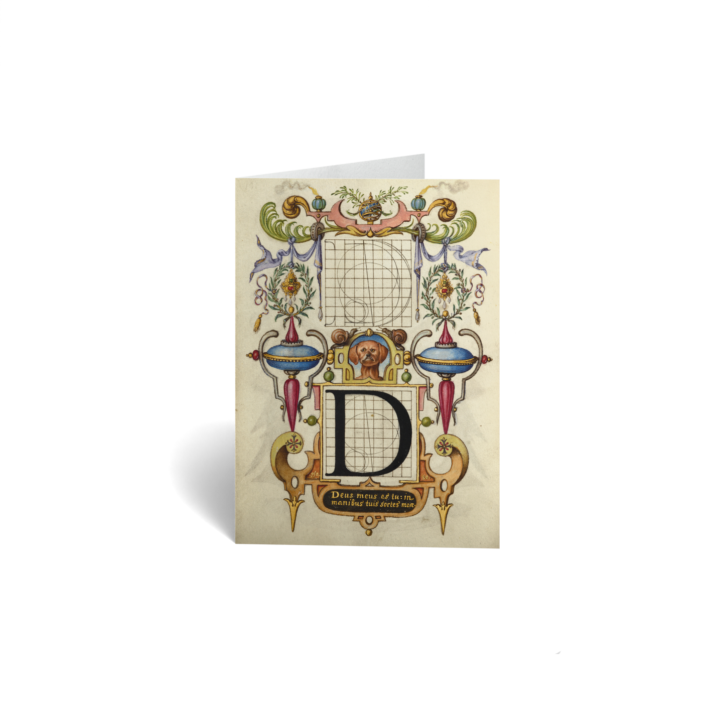 Guide for Constructing the Letter D by Joris Hoefnagel