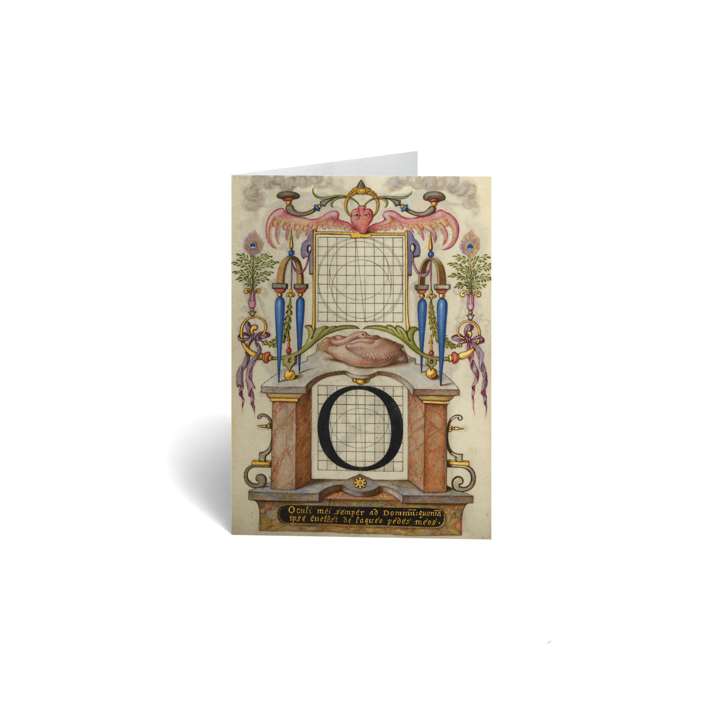 Guide for Constructing the Letter O by Joris Hoefnagel