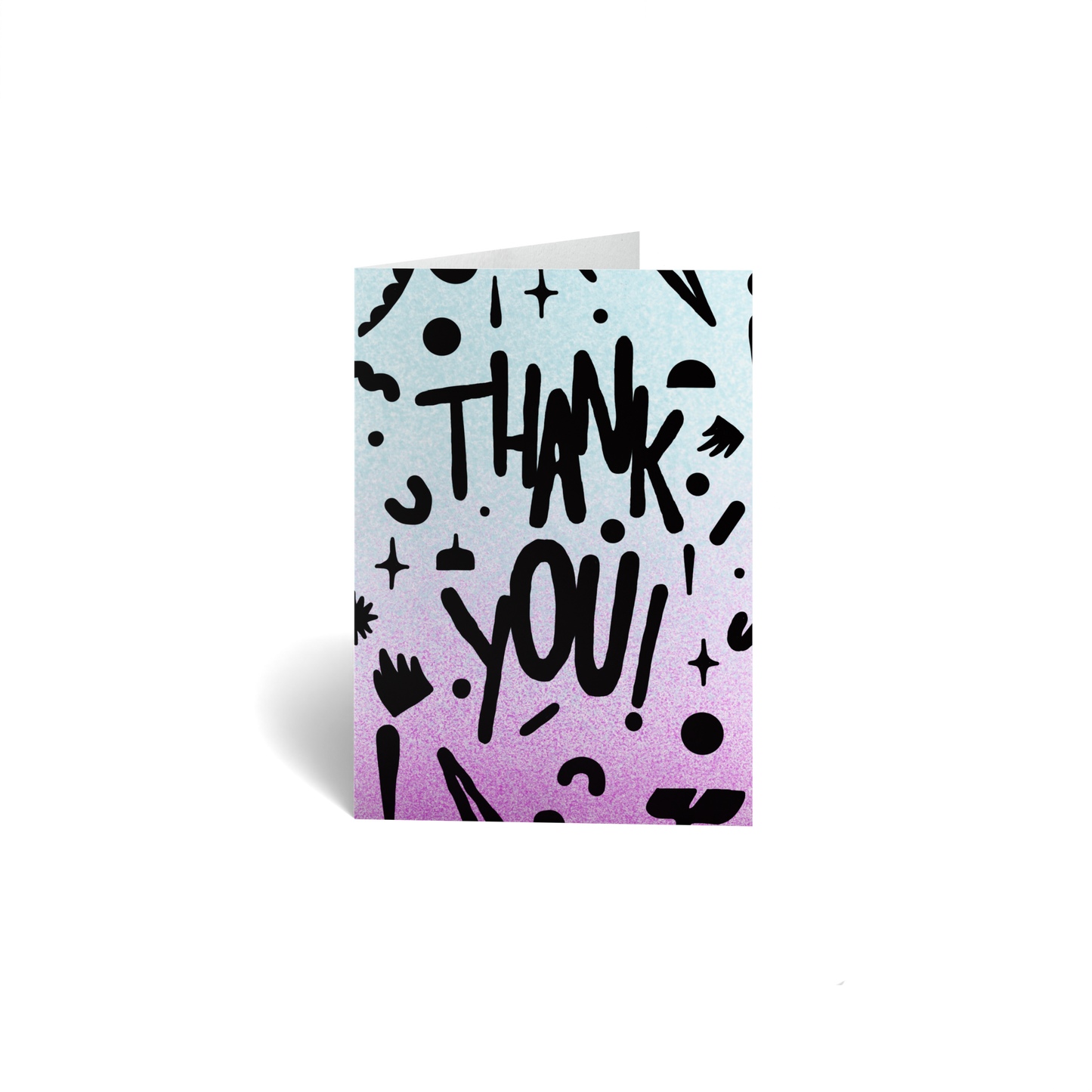 Thank You Keepsake Greeting Card - Typography Text