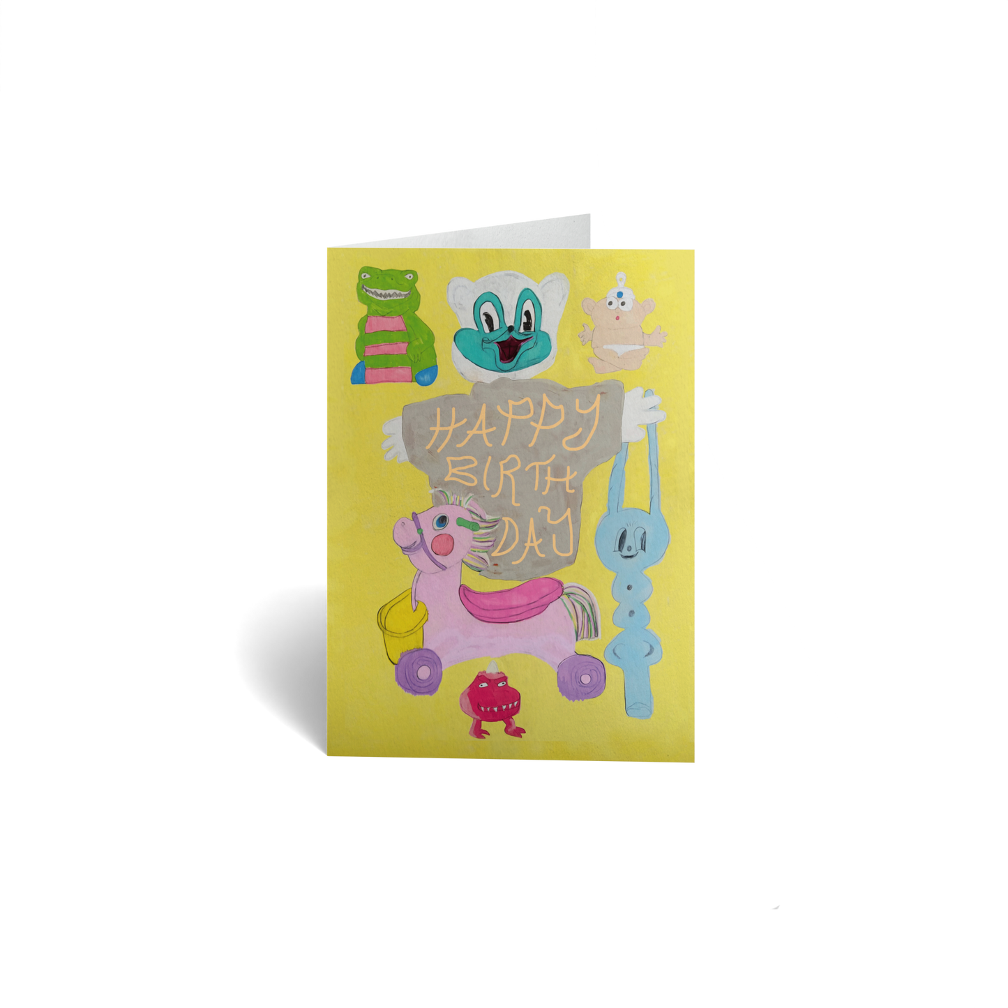 Birthday Keepsake Greeting Card - Toy Characters
