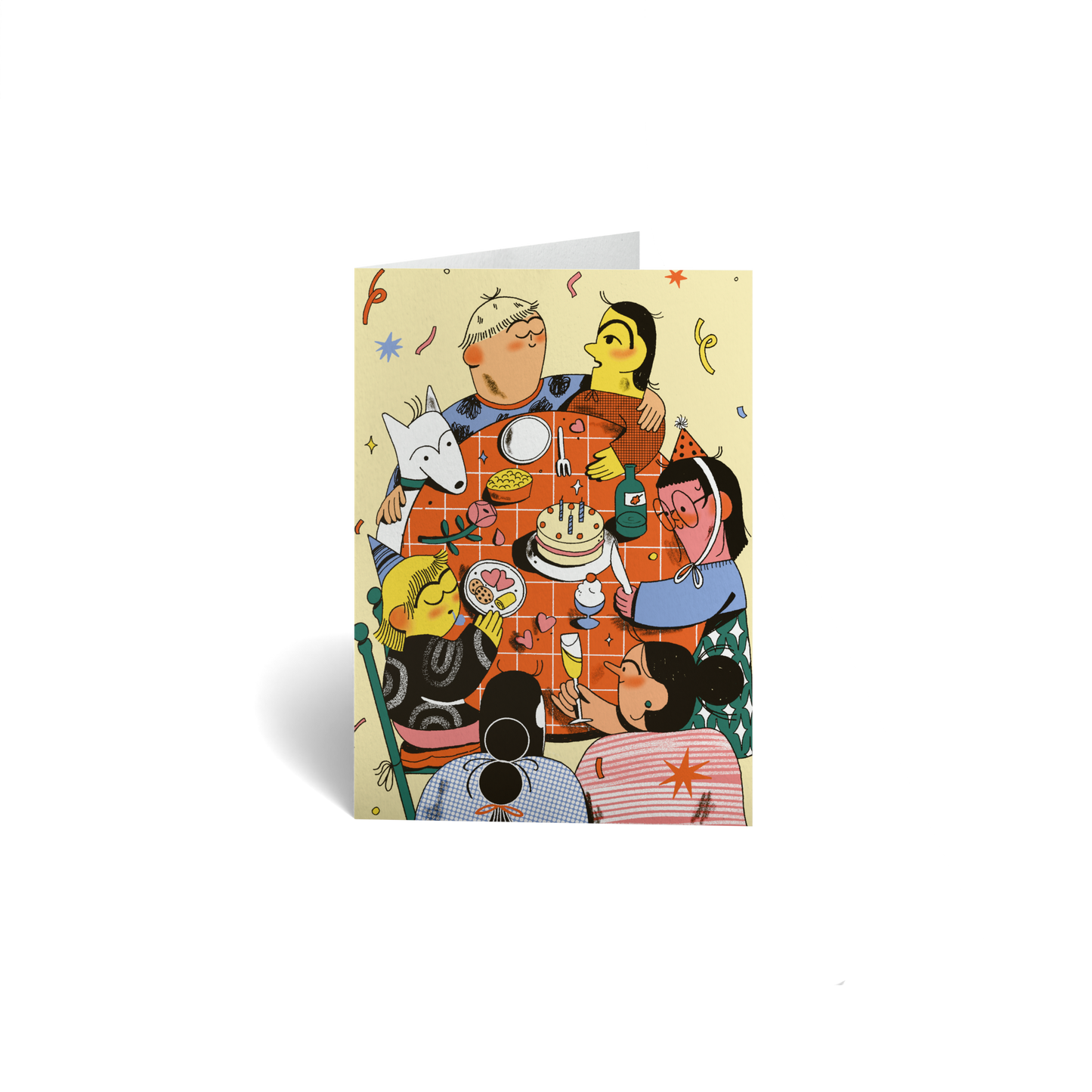 Birthday Keepsake Greeting Card - Birthday Party Celebration Table