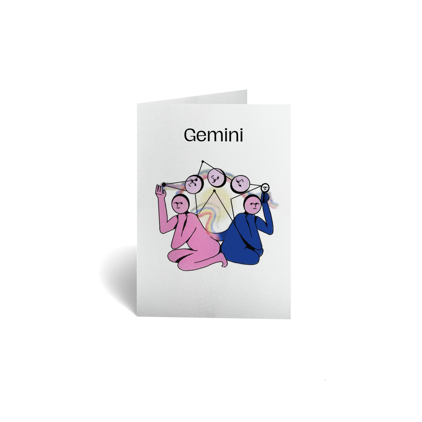Birthday Keepsake Greeting Card - Zodiac Sign - Gemini