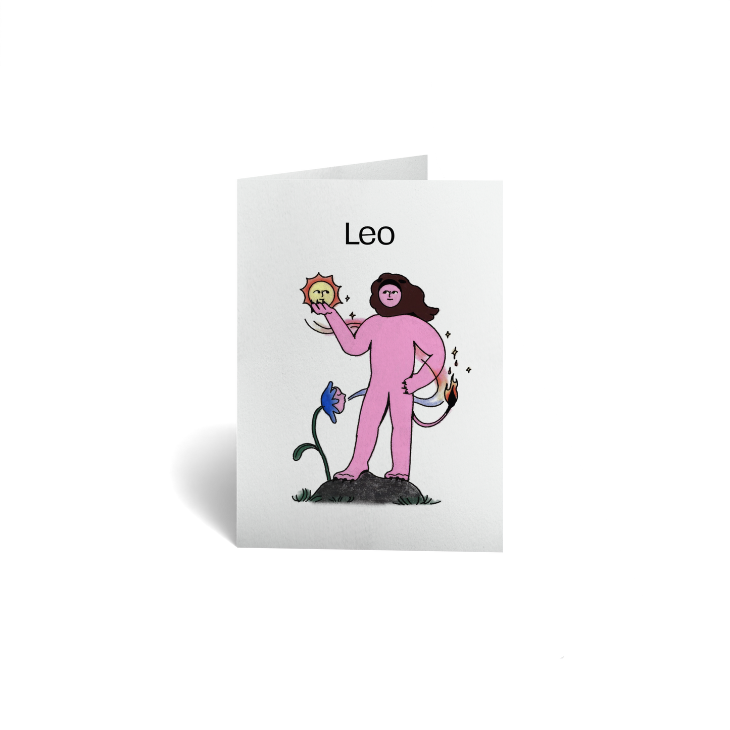 Birthday Keepsake Greeting Card - Zodiac Sign - Leo