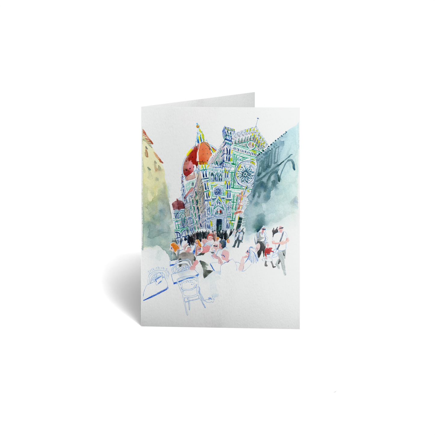 Just Because Keepsake Greeting Card - Florence, Italy Afternoon