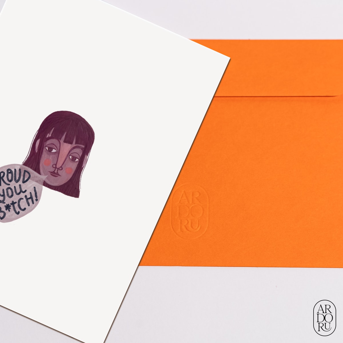 Congratulations Keepsake Greeting Card - Proud of You B*tch!