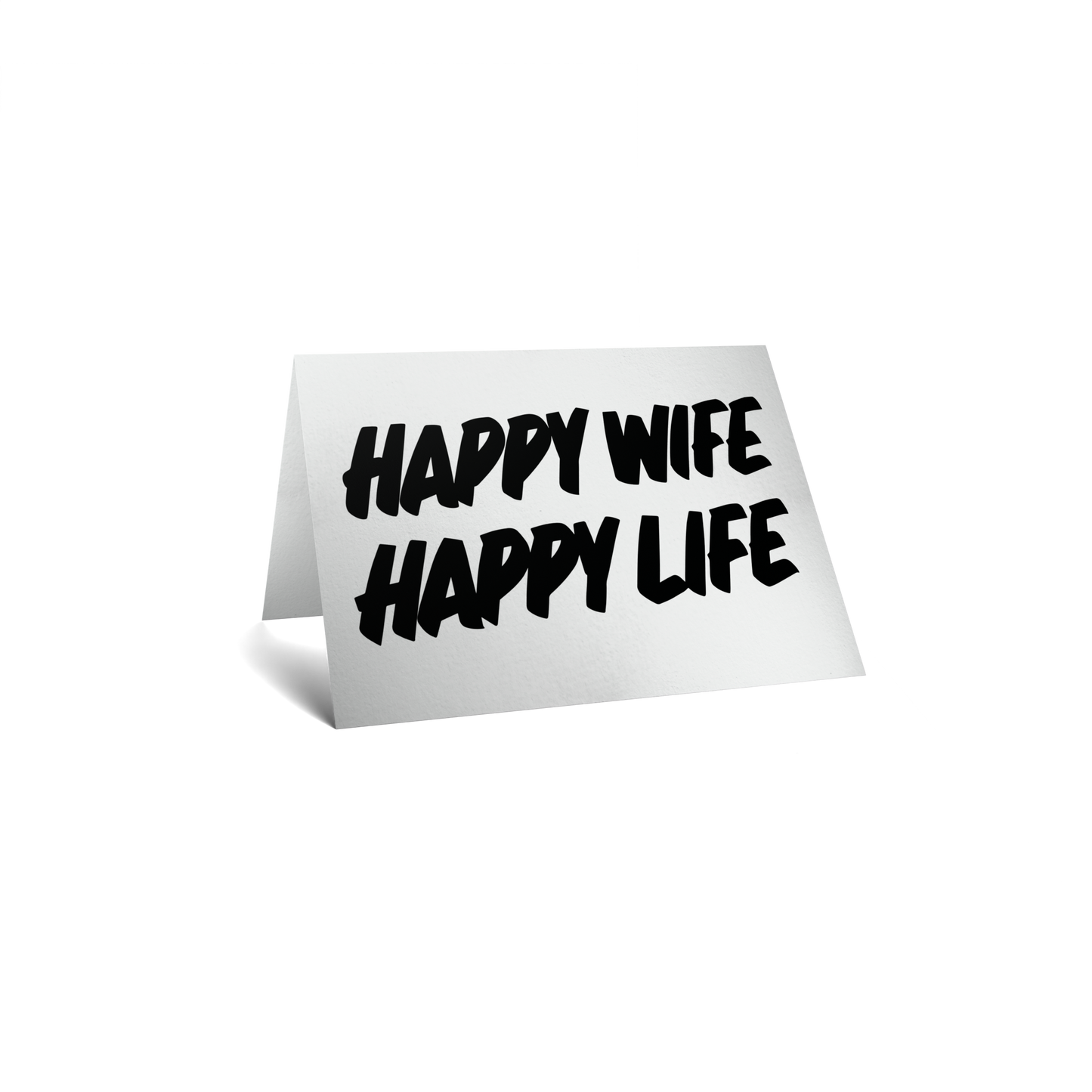 Love Keepsake Greeting Card - Happy wife, happy life