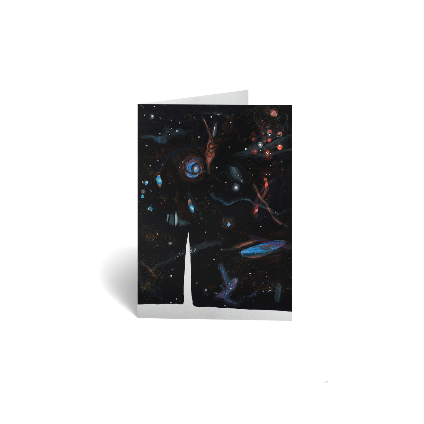 Just Because Keepsake Greeting Card - Cosmic Space Abstract