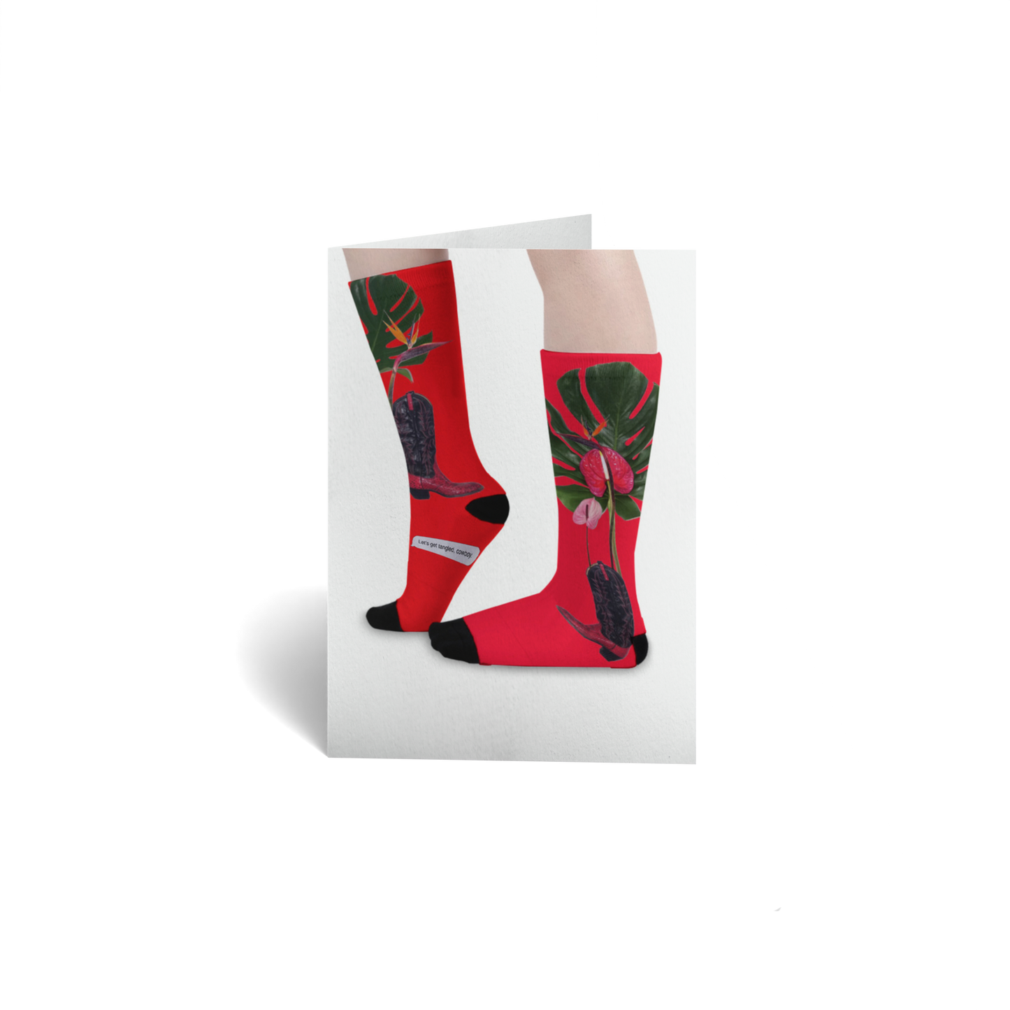 Love Keepsake Greeting Card - Cowboy Boots Get Tangled