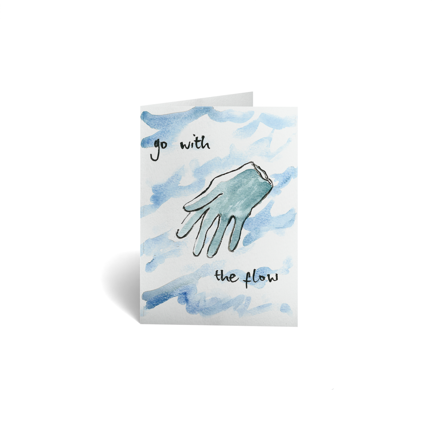 Encouragement Keepsake Greeting Card - Go with the flow