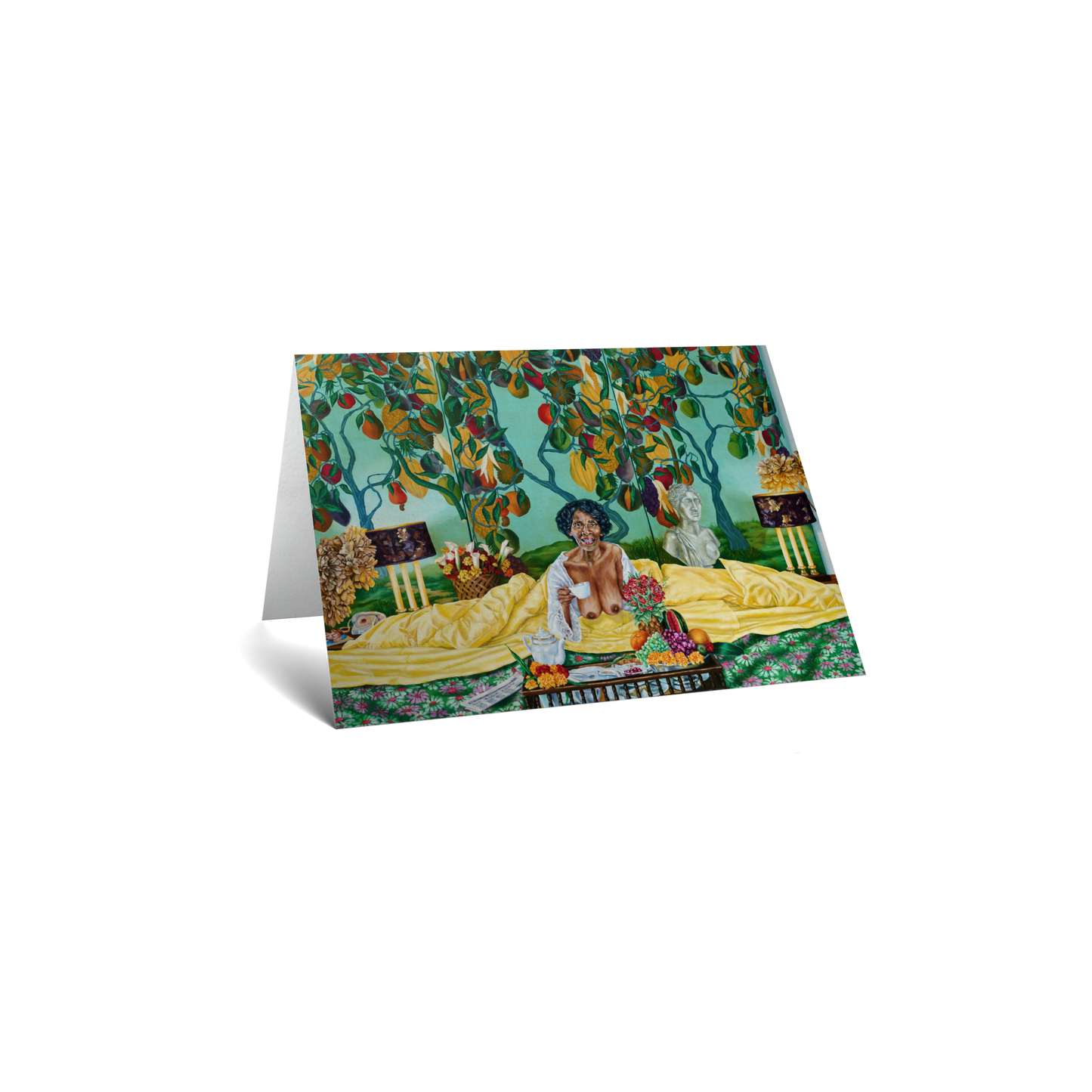 Pride Keepsake Greeting Card - Woman in bed