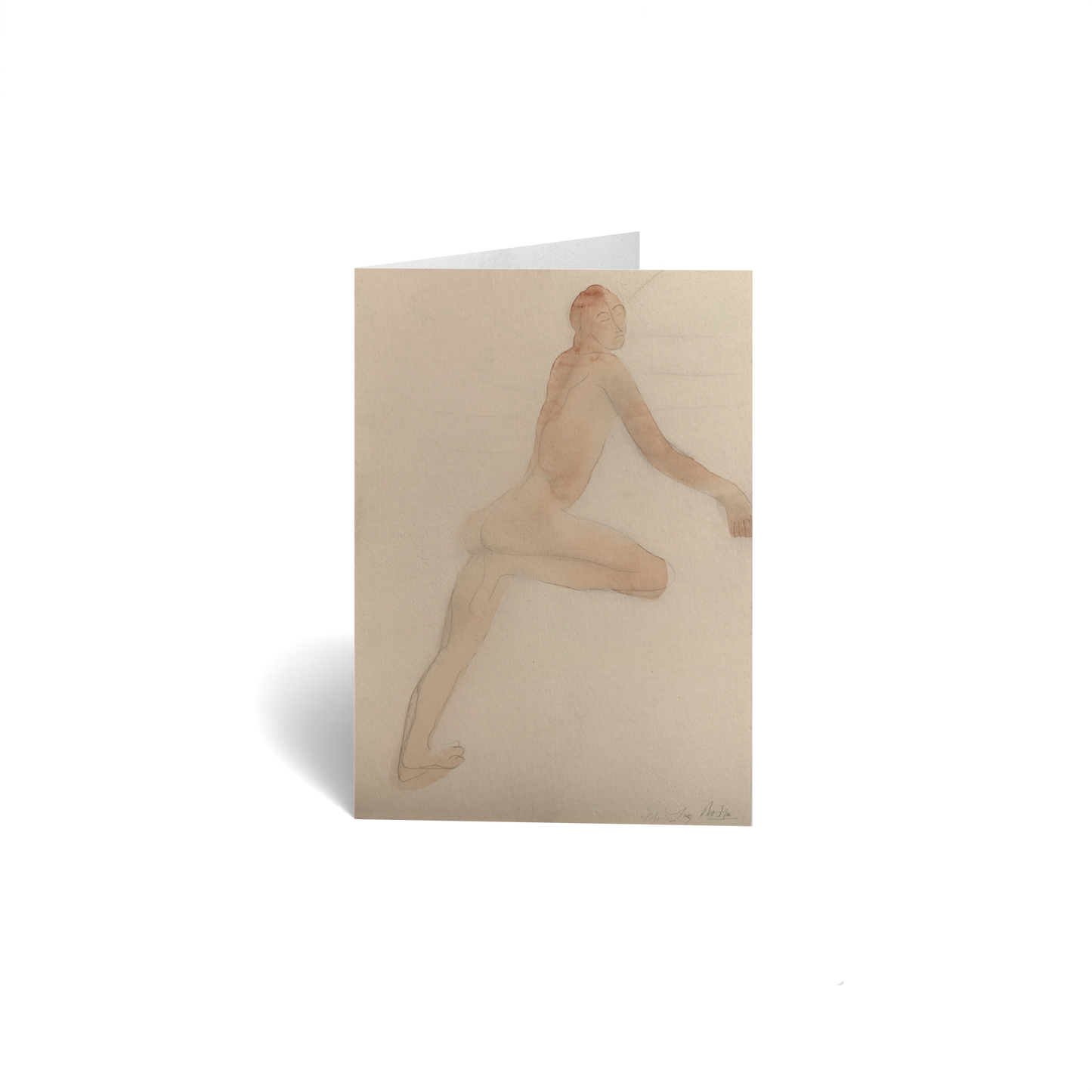 Just Because Keepsake Greeting Card - Leaving the Earth by Auguste Rodin