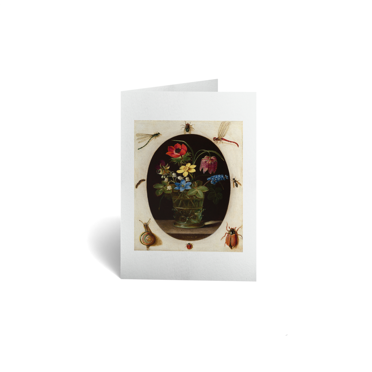 Still Life with Flowers Surrounded by Insects and a Snail by Clara Peeters