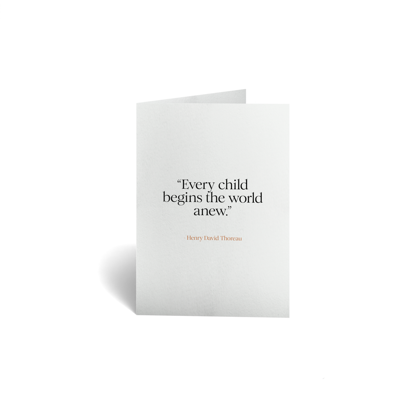 Baby Keepsake Greeting Card - Henry David Thoreau Quote