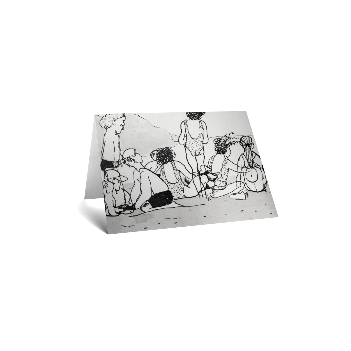 Kids at the Beach by Lena Yokoyama