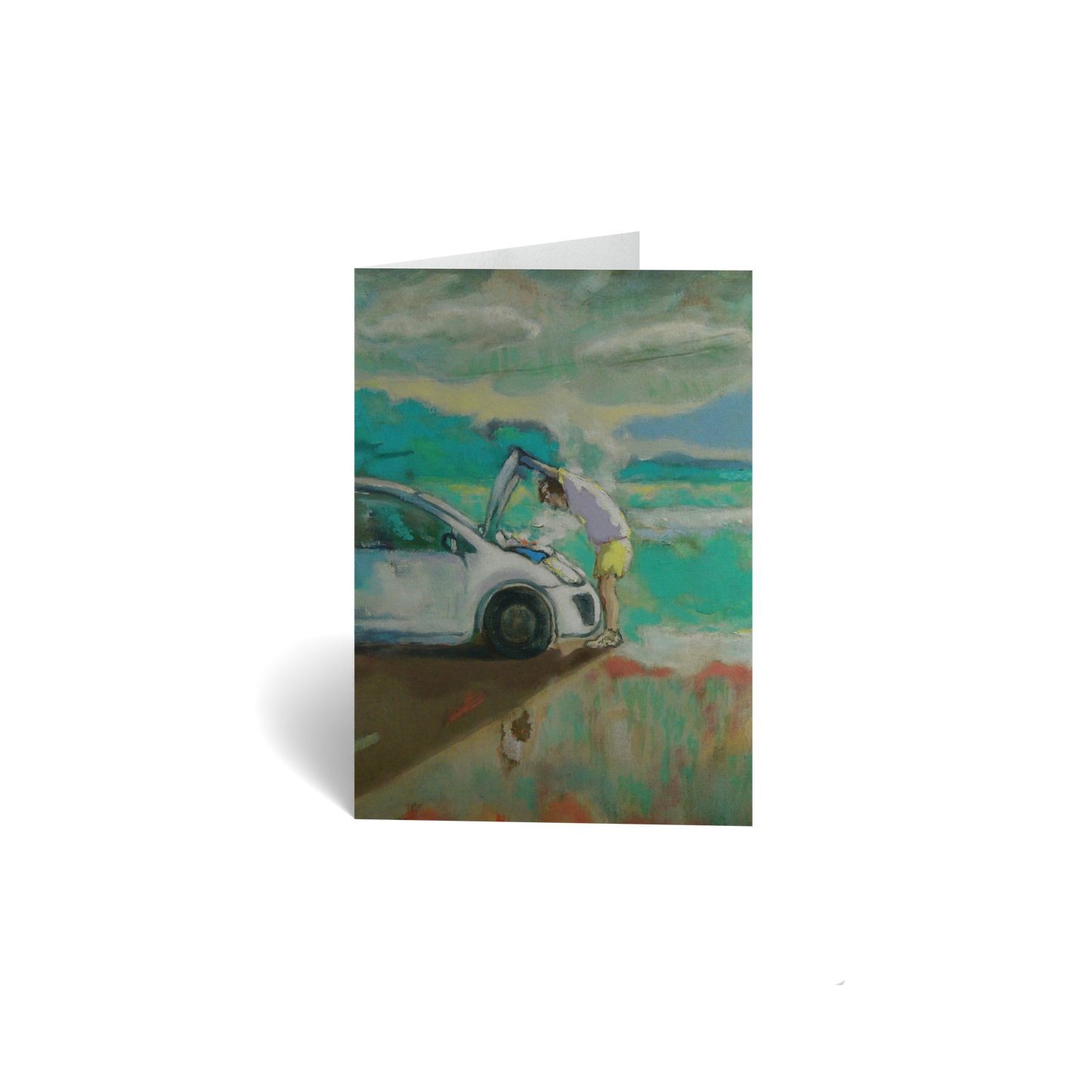 A Man and a Car by Luka Kurashvili