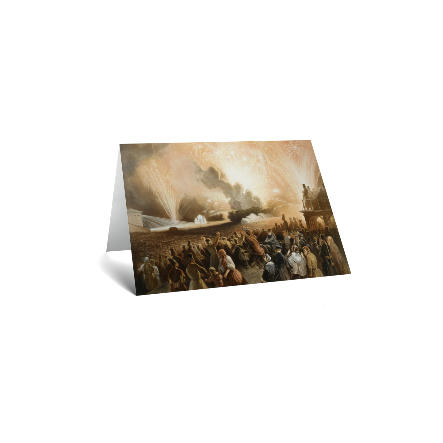 Celebration Keepsake Greeting Card - Coronation of Alexander II Fireworks