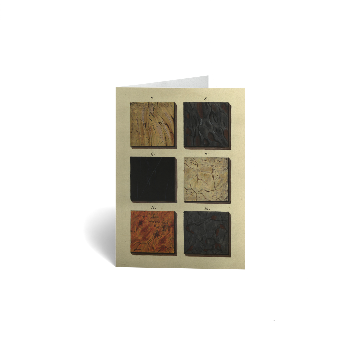 Thinking of You Keepsake Greeting Card - stone/wood texture samples