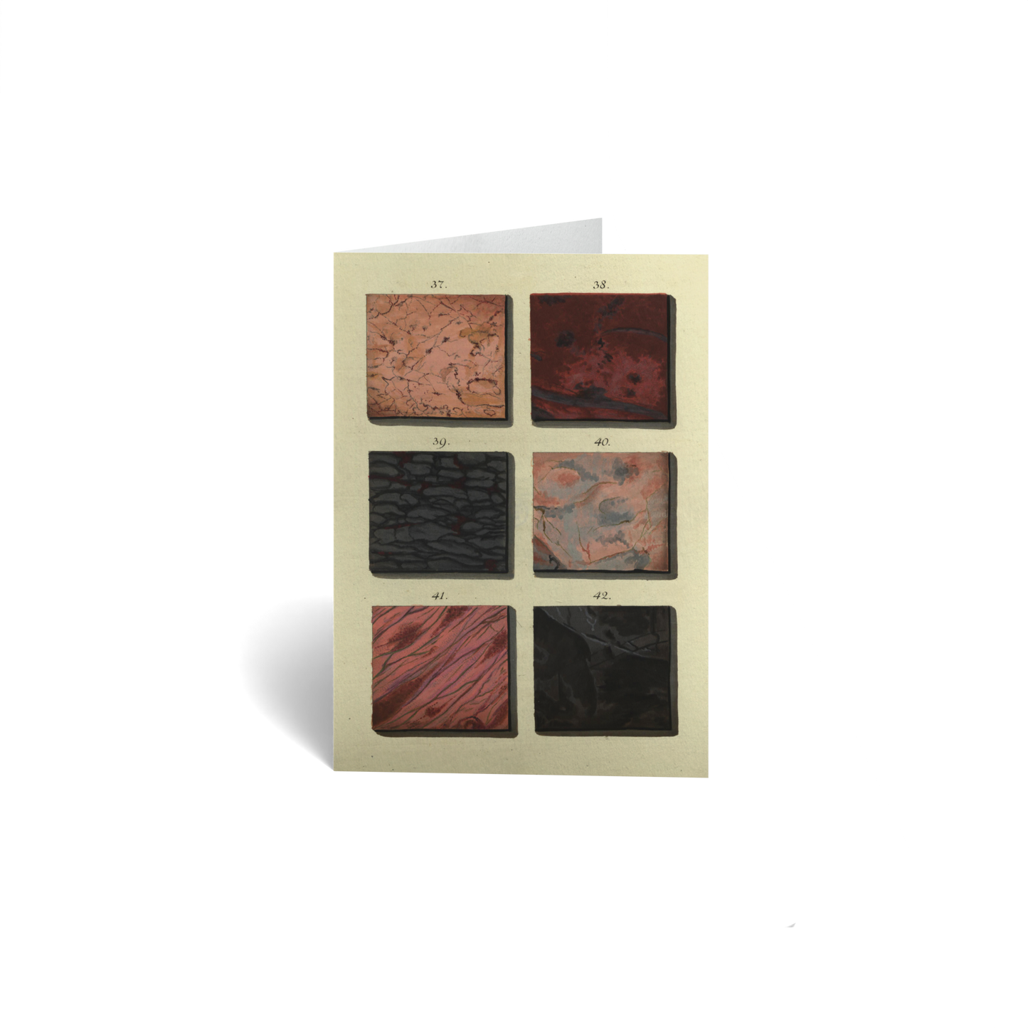 Thinking of You Keepsake Greeting Card - Marbled Patterns