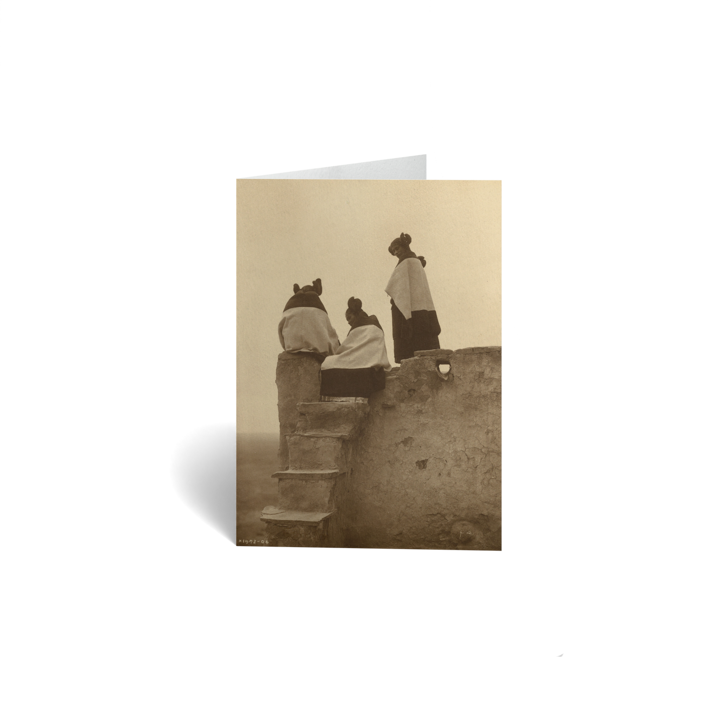 Hopi, Watching the Dancers by Edward S. Curtis