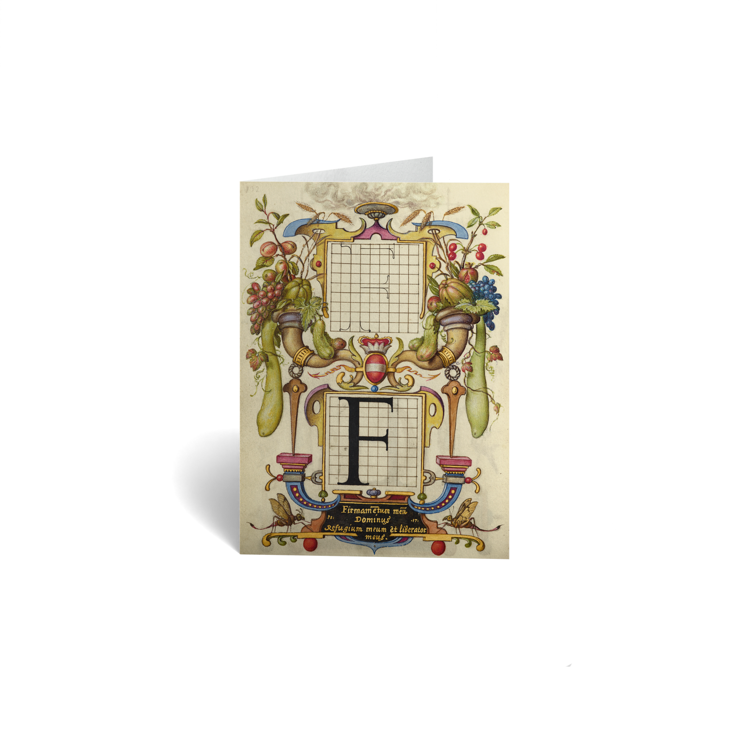 Baby Keepsake Greeting Card - Guide for Constructing the Letter F