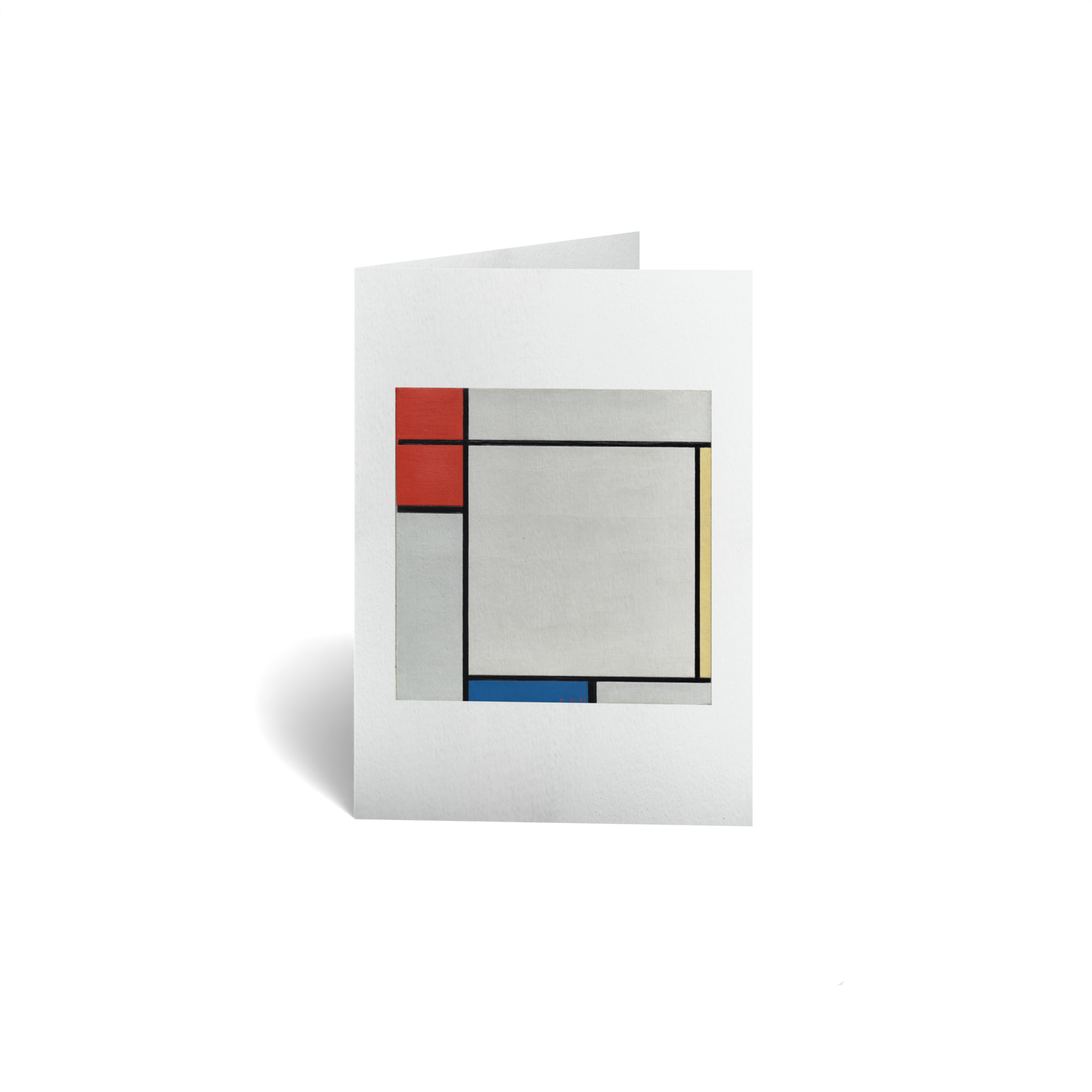 Just Because Keepsake Greeting Card - Composition with Red, Yellow