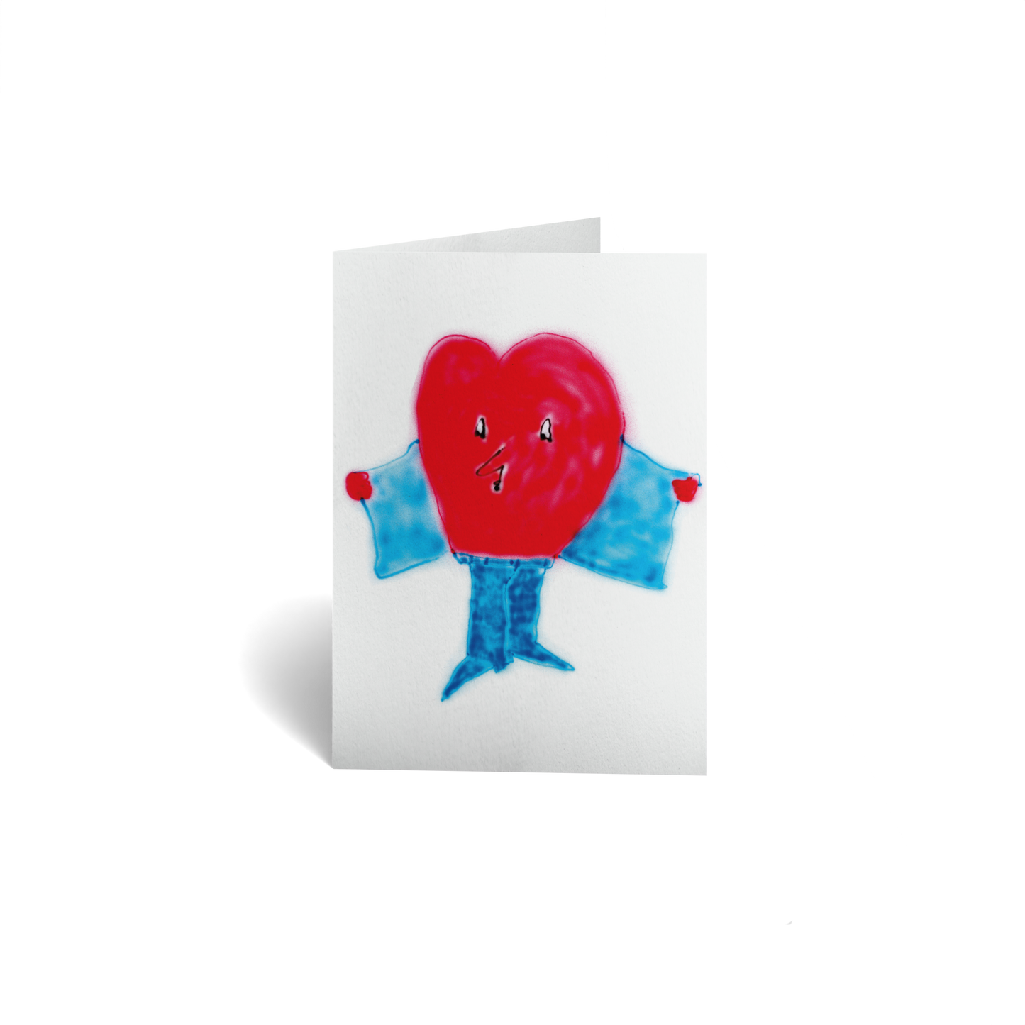 Love Keepsake Greeting Card - Heart Airbrush