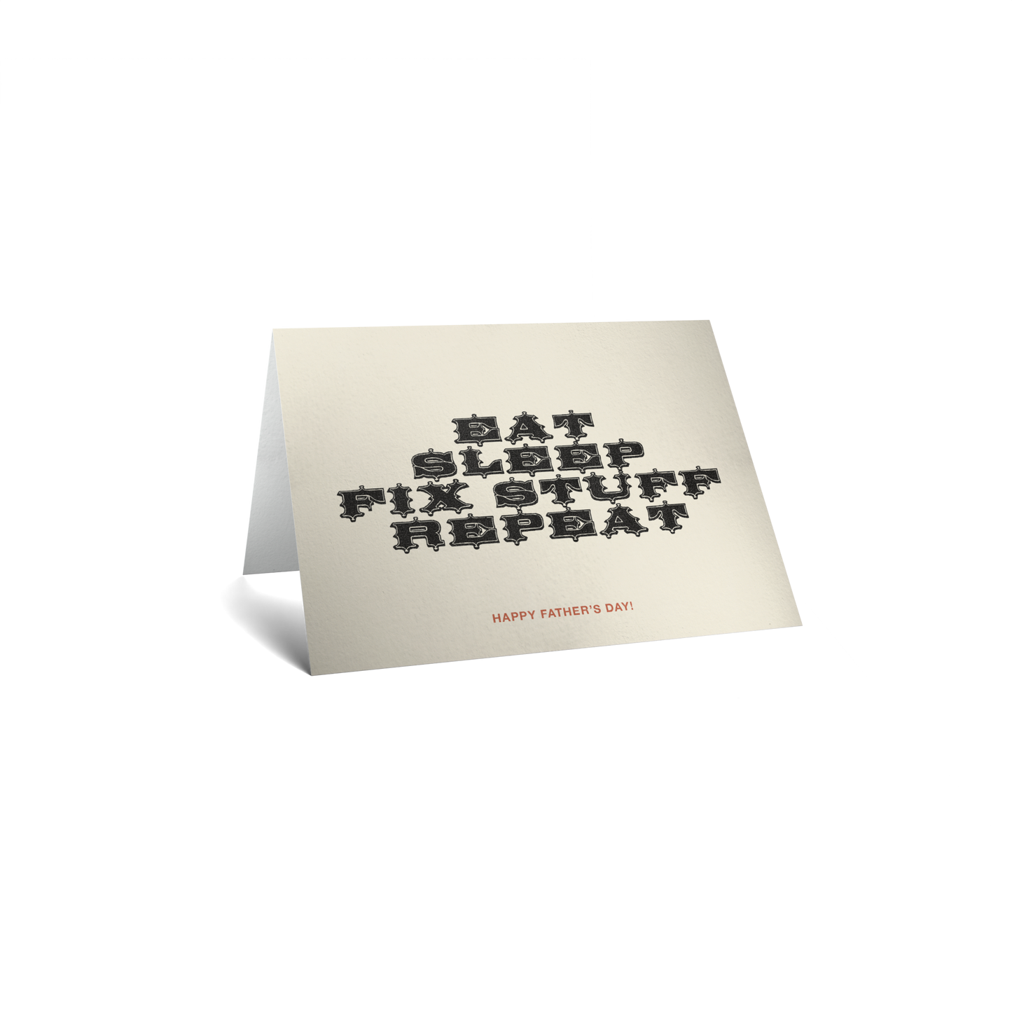 Father's Day Keepsake Greeting Card - Funny Typography