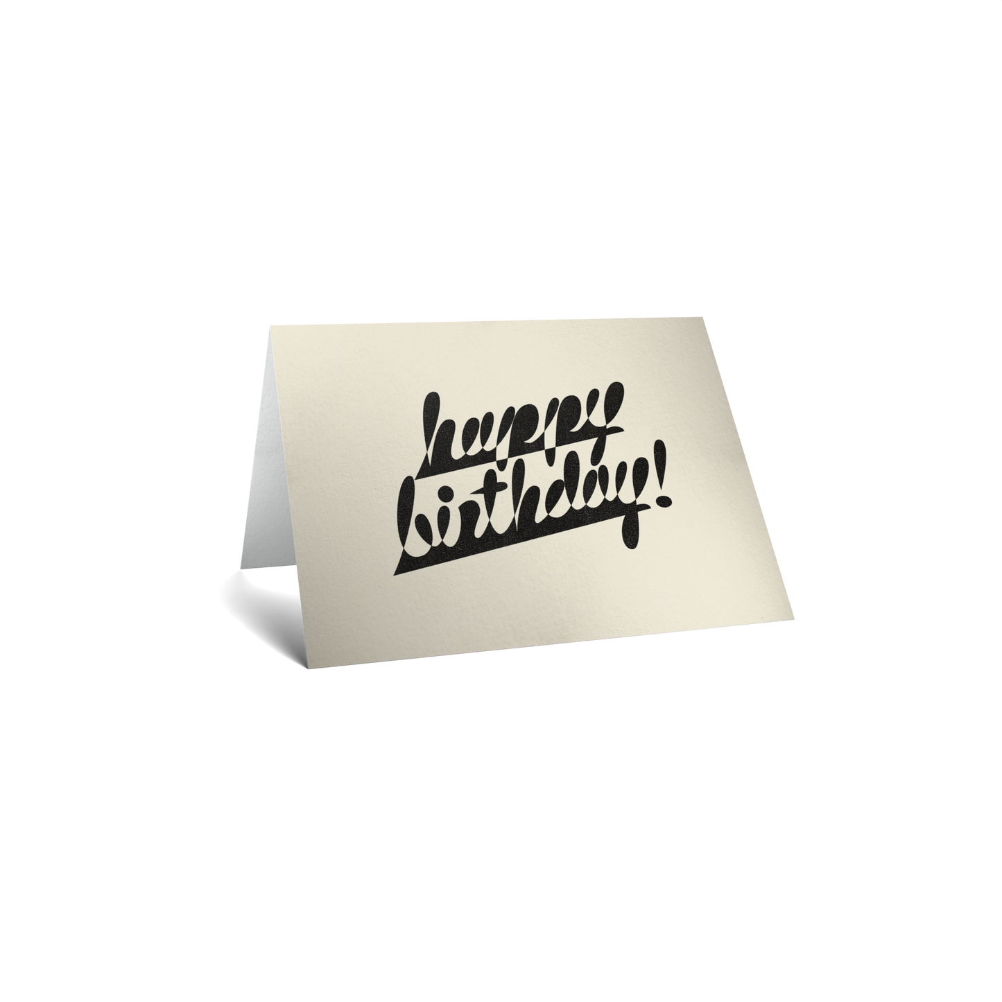 Birthday Keepsake Greeting Card - Happy Birthday Typography
