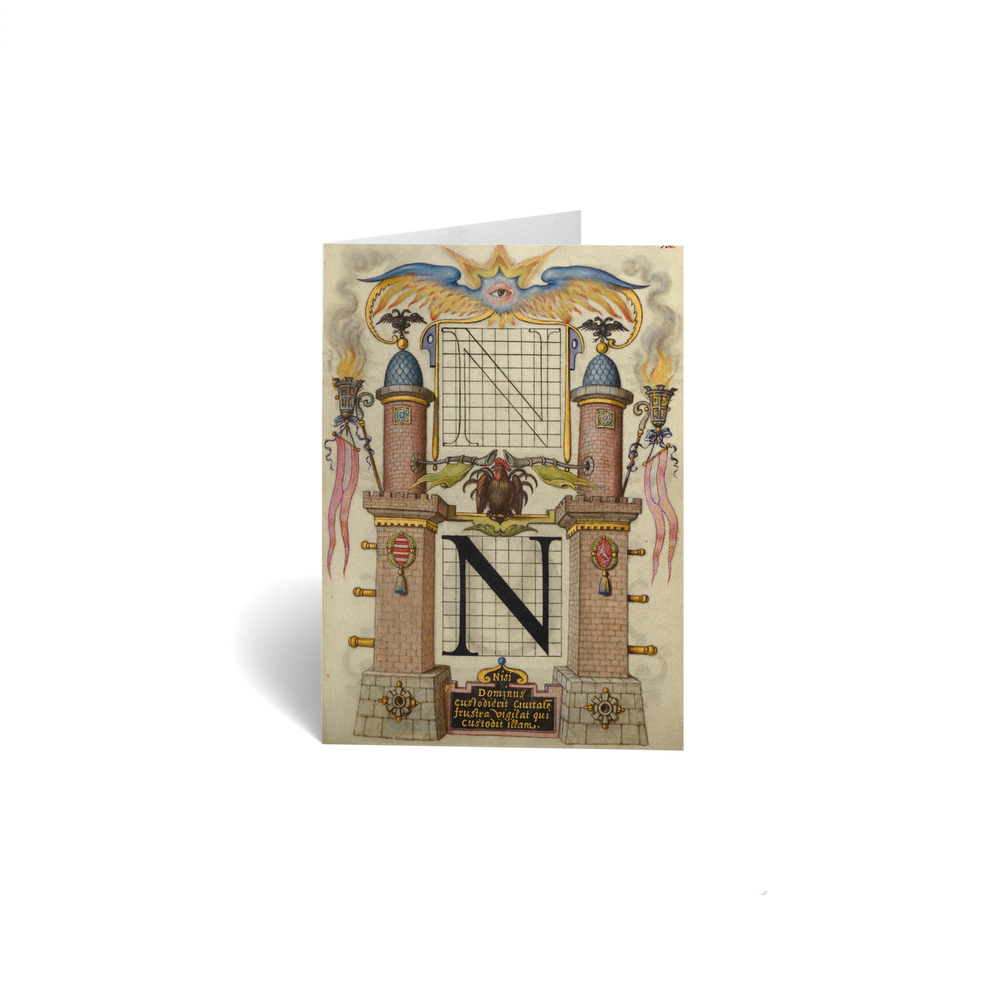 Guide for Constructing the Letter N by Joris Hoefnagel