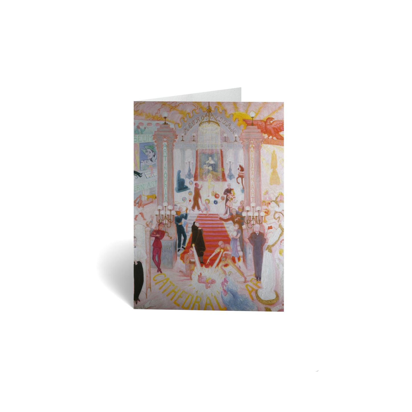 Congratulations Keepsake Greeting Card - The Cathedral of Art by Florine Stettheimer