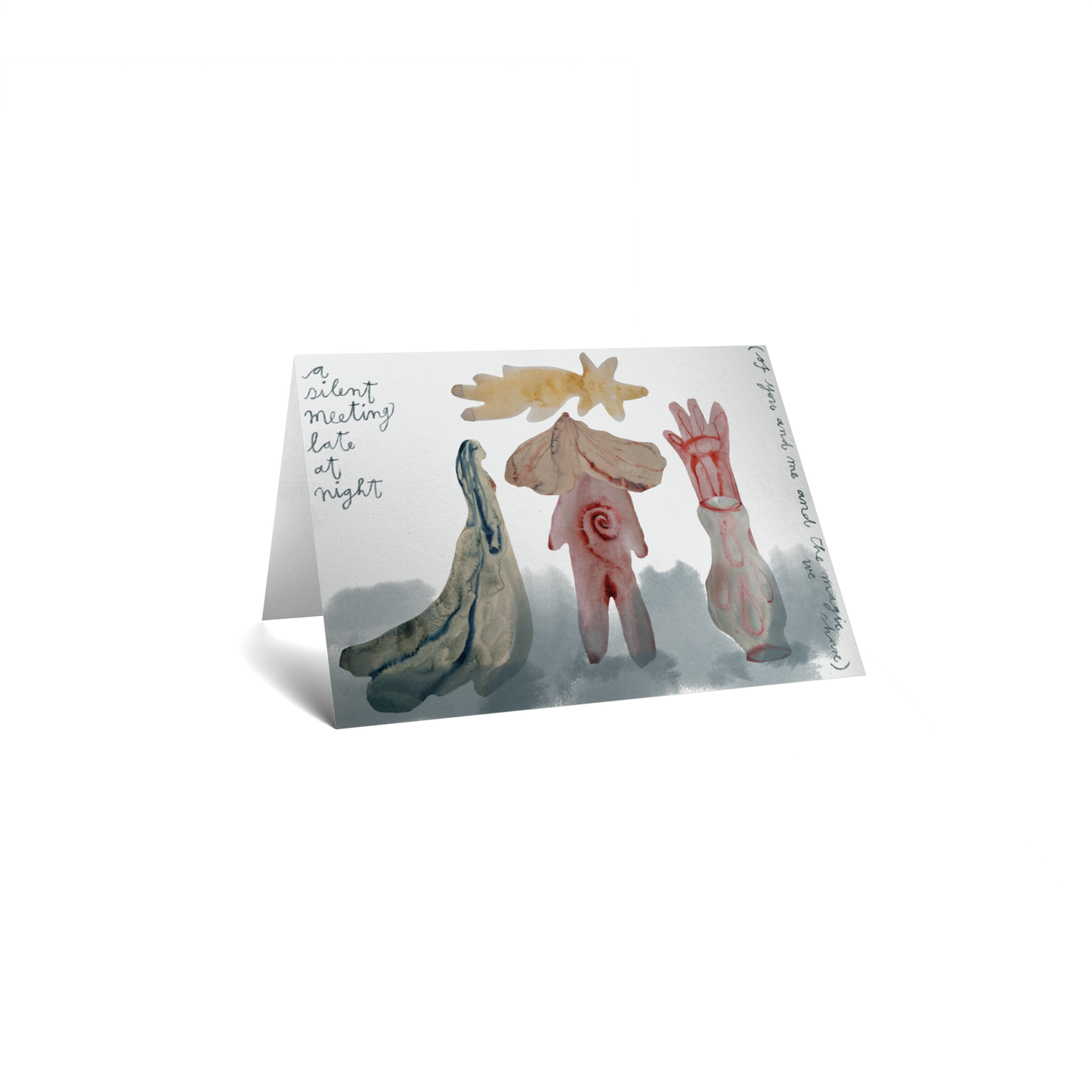 Friendship Keepsake Greeting Card - Abstract Connection Art