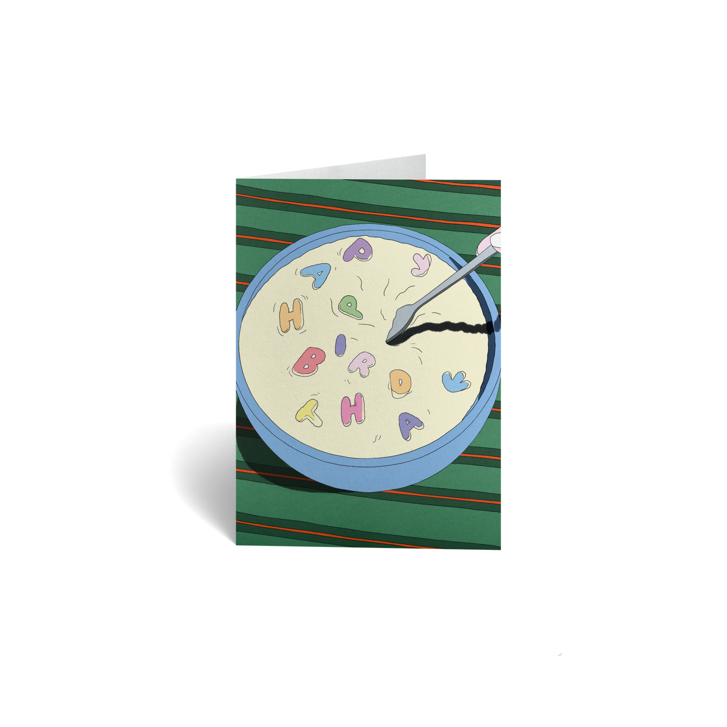 Birthday Keepsake Greeting Card - Alphabet Soup