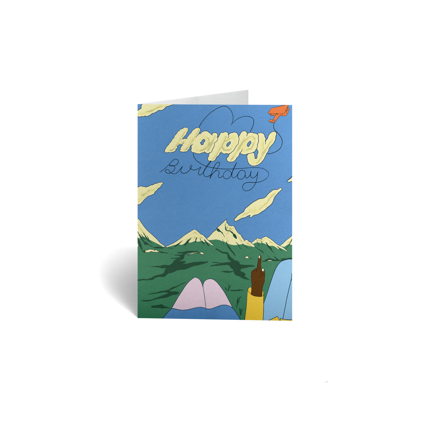 Birthday Keepsake Greeting Card - Mountain Landscape