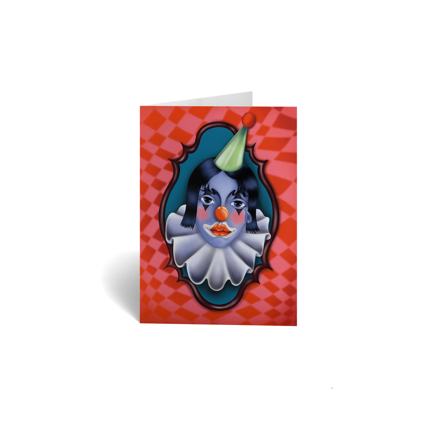 Birthday Keepsake Greeting Card - Sad Clown