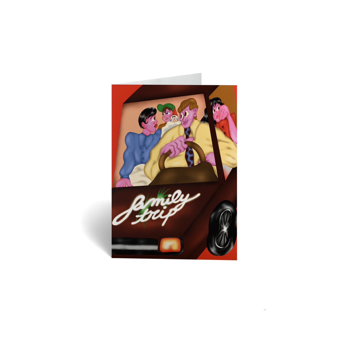 Just Because Keepsake Greeting Card - Family Road Trip