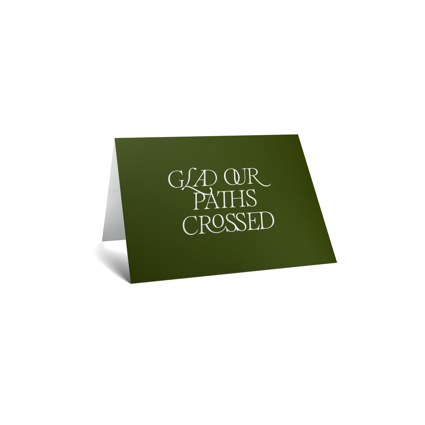 Thinking of You Keepsake Greeting Card - Glad Our Paths Crossed