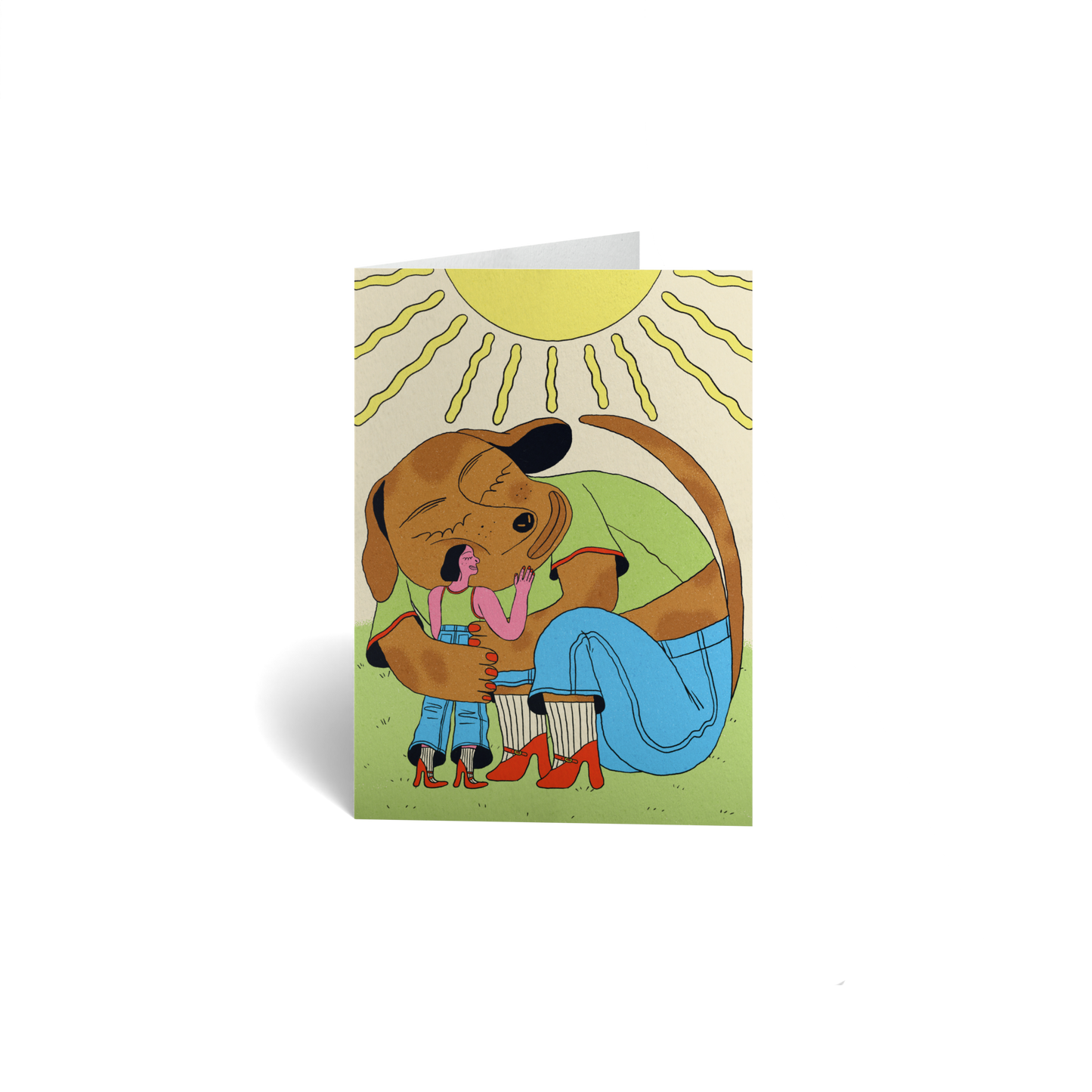 Pet Keepsake Greeting Card - Woman's Best Friend