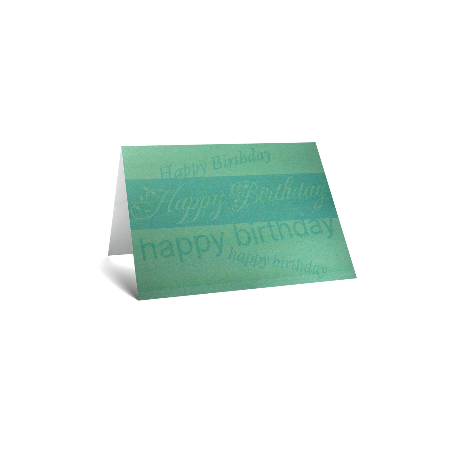 Birthday Keepsake Greeting Card - Structural Typography