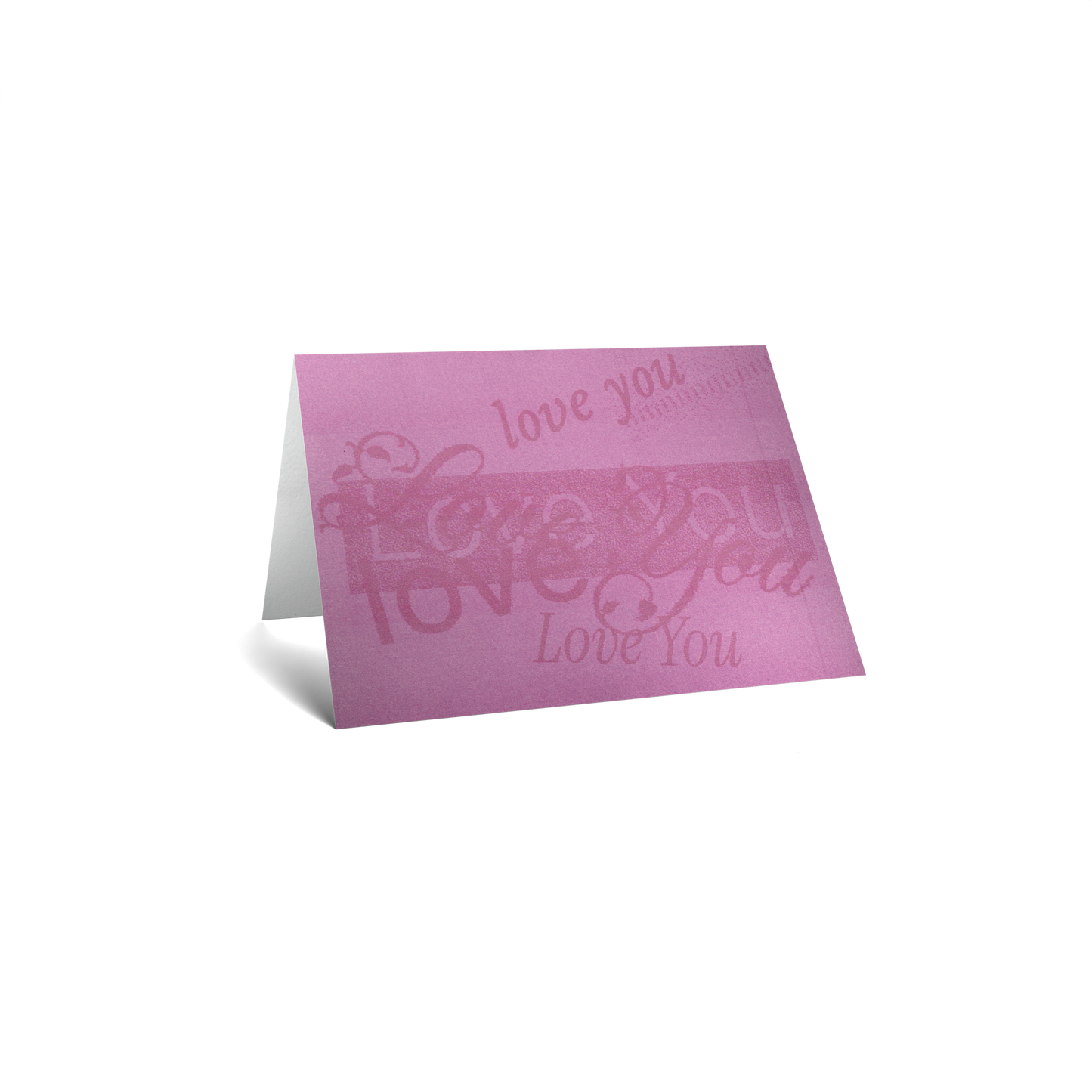 Love Keepsake Greeting Card - Love You - Structural Typography