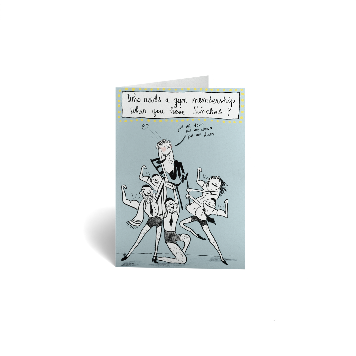 Congratulations Keepsake Greeting Card - Funny Simchas Chair Lift