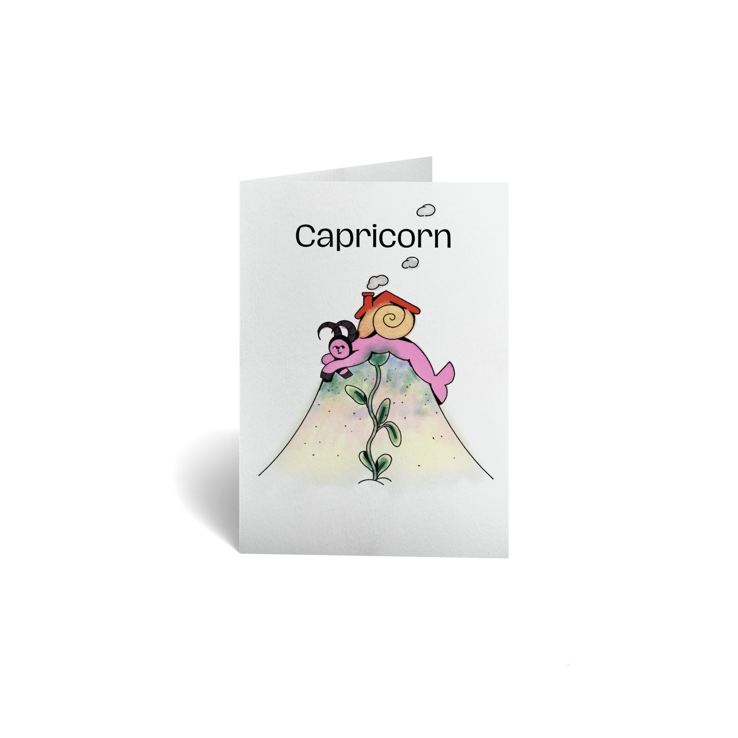 Birthday Keepsake Greeting Card - Zodiac Sign - Capricorn