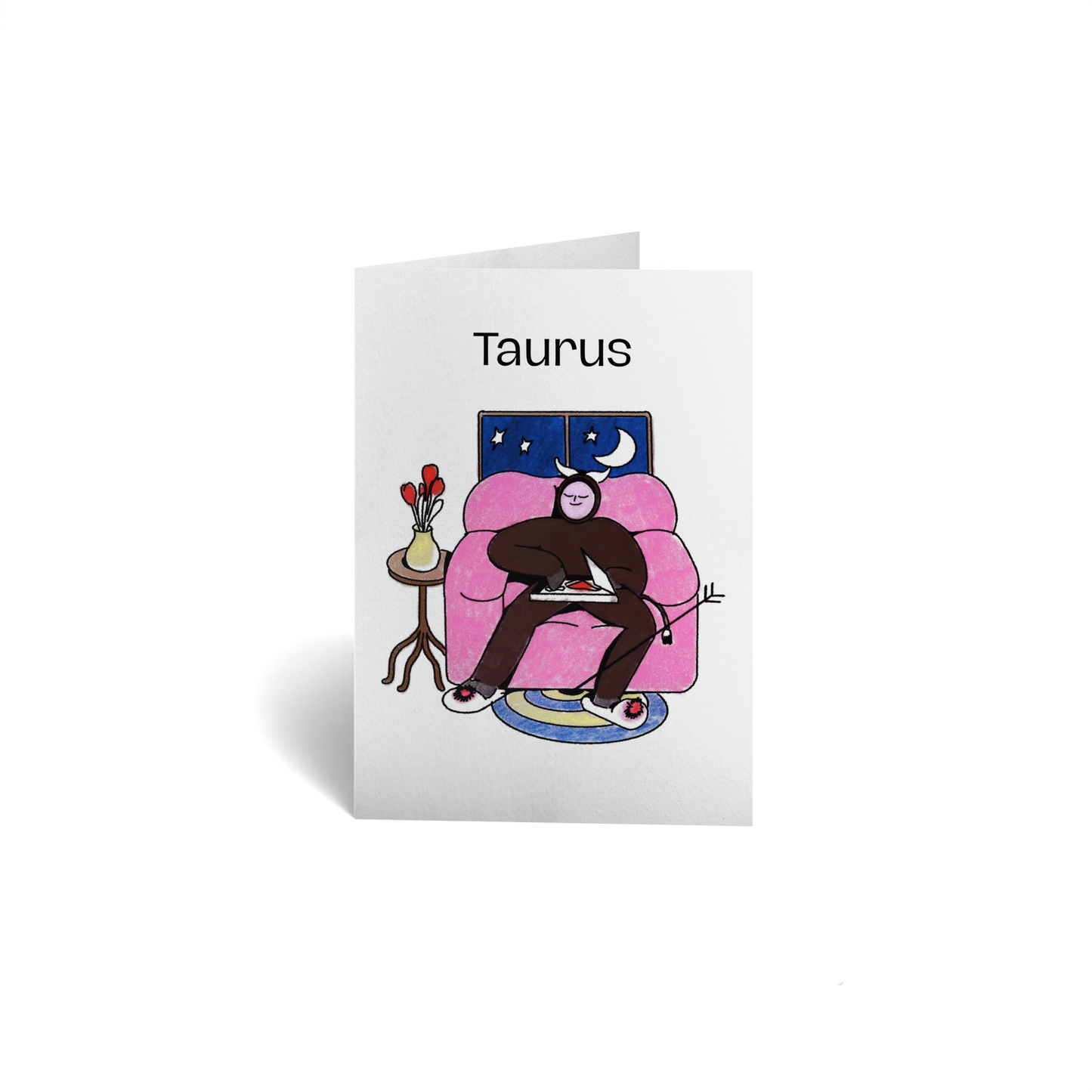 Birthday Keepsake Greeting Card - Zodiac Sign - Taurus
