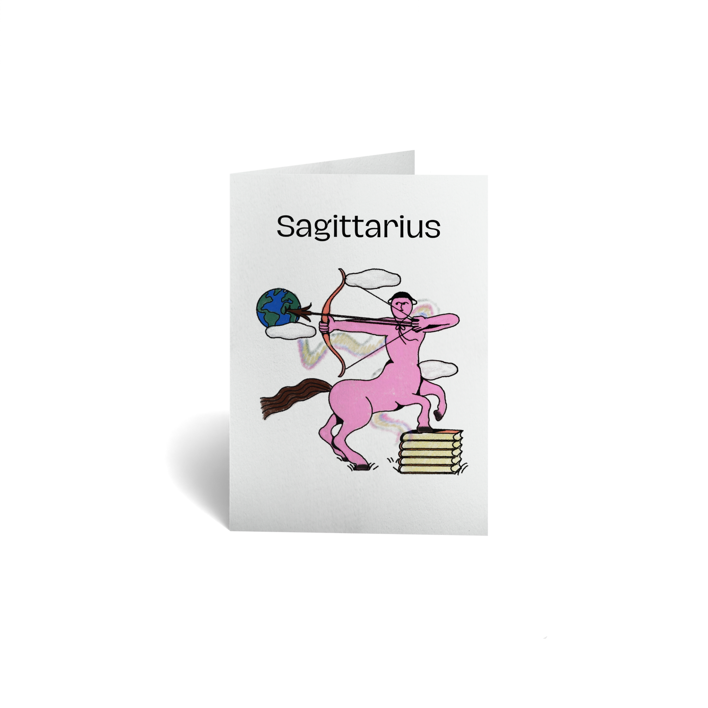 Birthday Keepsake Greeting Card - Zodiac Sign - Sagittarius