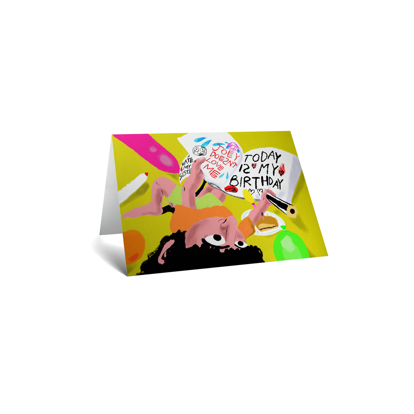 Birthday Keepsake Greeting Card - Funny Diary