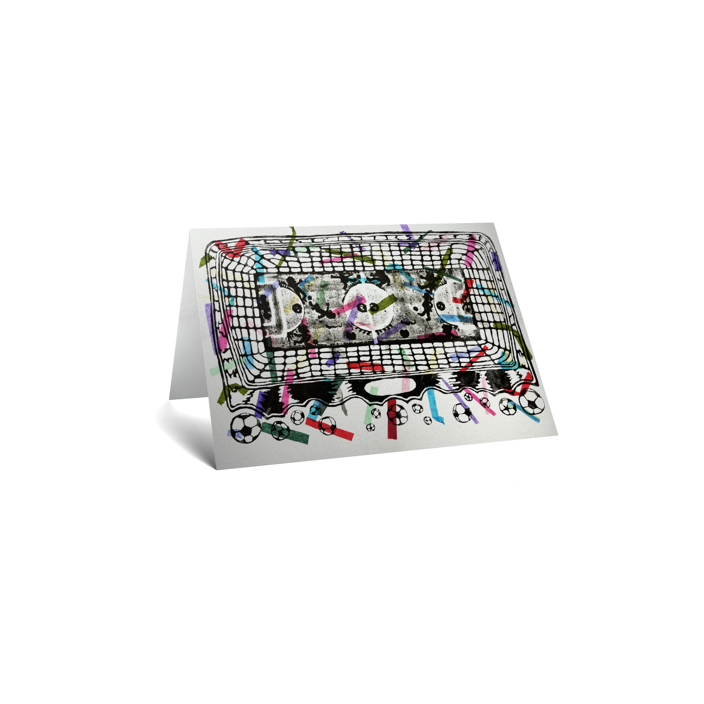 Encouragement Keepsake Greeting Card - Soccer Teammates on Pitch